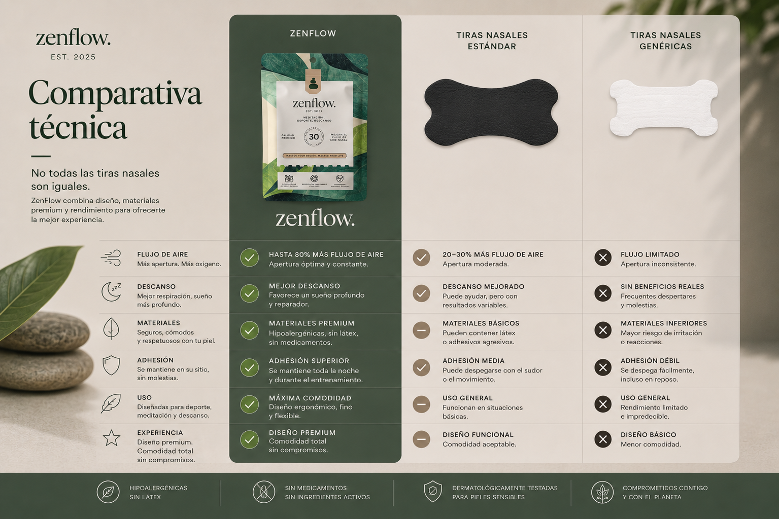Bandelettes nasales ZenFlow®